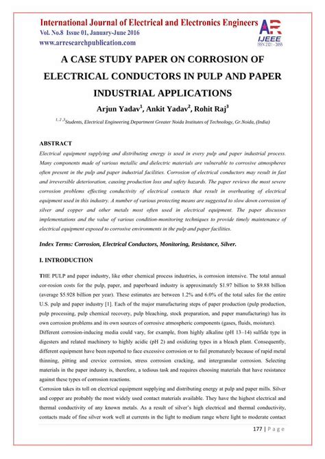 Full Download A Case Study Paper On Corrosion Of Electrical Conductors 
