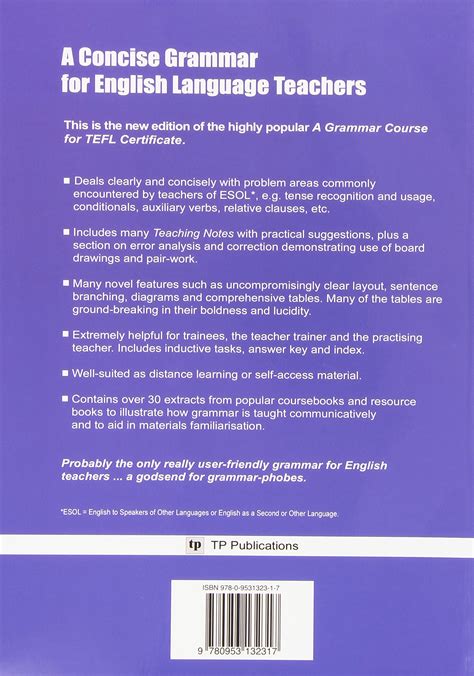 Download A Concise Grammar For English Language Teachers 
