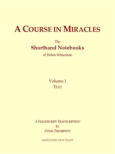 A Course in Miracles Original Edition Text (Audio Download) Helen Schucman editor Martin G