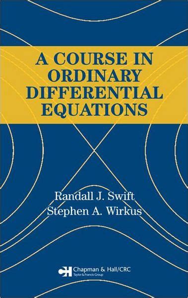 Read A Course In Ordinary Differential Equations Randall Download Solution File Type Pdf 