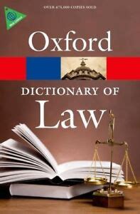 Read A Dictionary Of Law Oxford Paperback Reference 