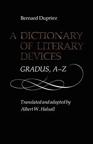 Full Download A Dictionary Of Literary Devices Gradus A Z 