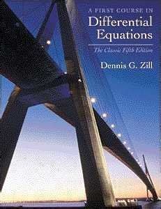 Read Online A First Course In Differential Equation 5Th Edition 