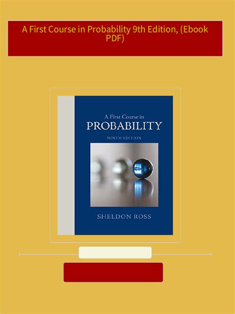Full Download A First Course In Probability 9Th Edition Ebook 