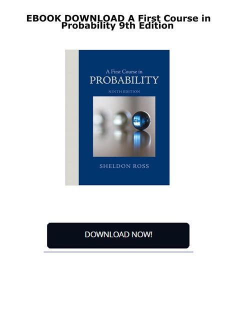 Read A First Course In Probability 9Th Edition Pdf 