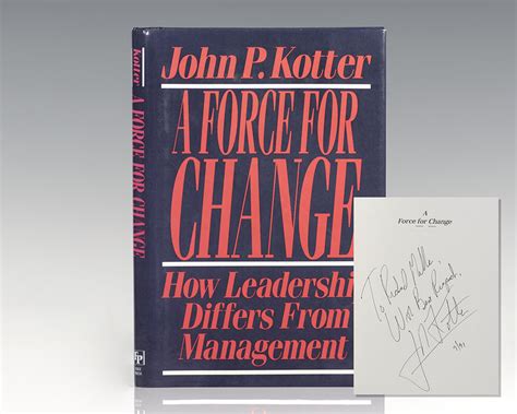 Read Online A Force For Change How Leadership Differs From Management 