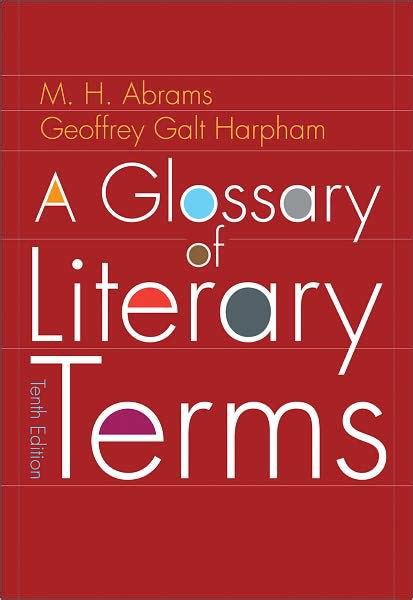 Read Online A Glossary Of Literary Terms Mh Abrams 