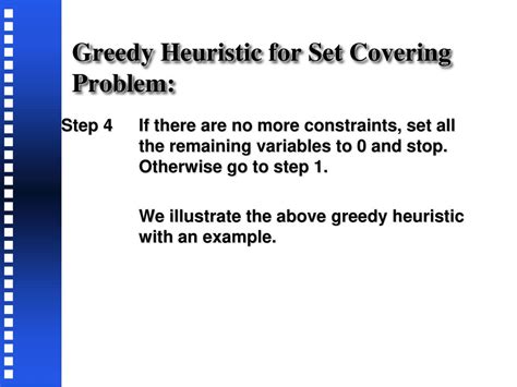 Read A Greedy Heuristic For The Set Covering Problem 
