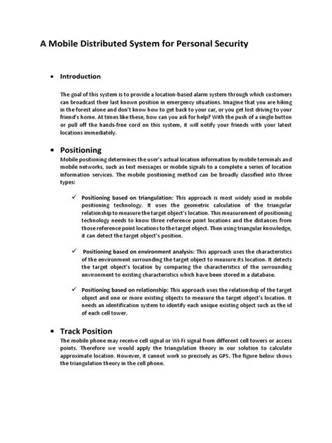 Read A Mobile Distributed System For Personal Security 