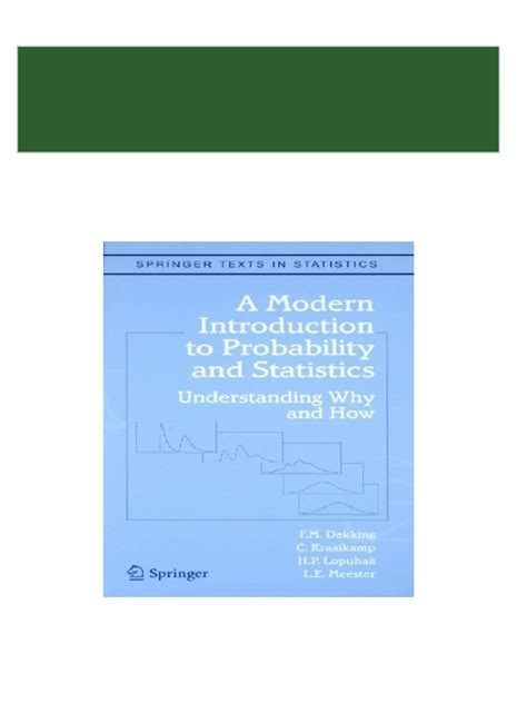 Full Download A Modern Introduction To Probability And Statistics Solutions Manual Pdf 