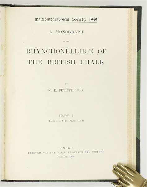 Read A Monograph Of The Terebratulidae Of The British Chalk 