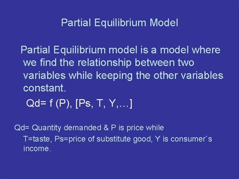 Read Online A Partial Equilibrium Model For By Jeanette De Beer 