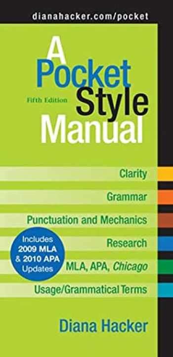 Full Download A Pocket Style Manual 5Th Edition 