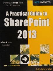 Download A Practical Guide To Sharepoint 2013 