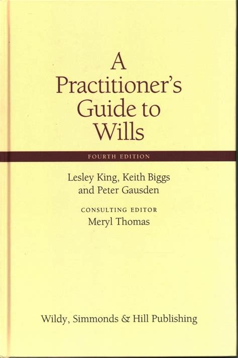 Read A Practitioners Guide To Wills 