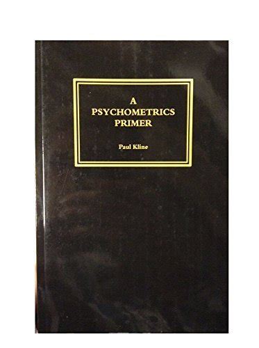 Download A Psychometrics Primer 