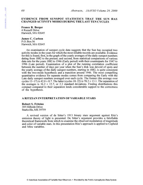 Read Online A Ritzian Interpretation Of Variable Stars Narod 