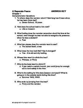 Full Download A Separate Peace Chapter Tests 