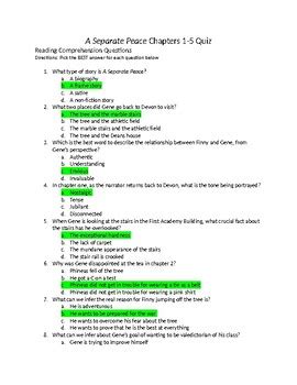 Download A Separate Peace Questions And Answers 