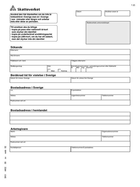 a-skatt ansökan