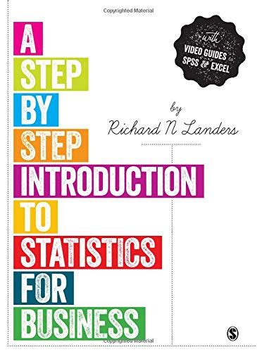 Full Download A Step By Step Introduction To Statistics For Business 