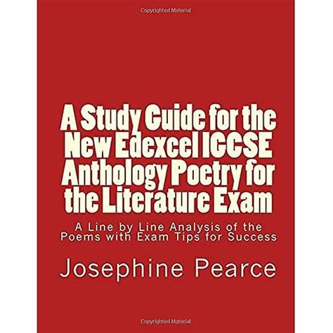 Read A Study Guide For The New Edexcel Igcse Anthology Poetry For The Literature Exam A Line By Line Analysis Of All The Poems With Exam Tips For Sucess 
