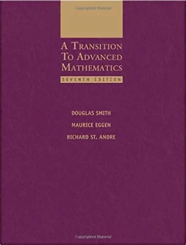 Download A Transition To Advanced Mathematics 5Th Edition 