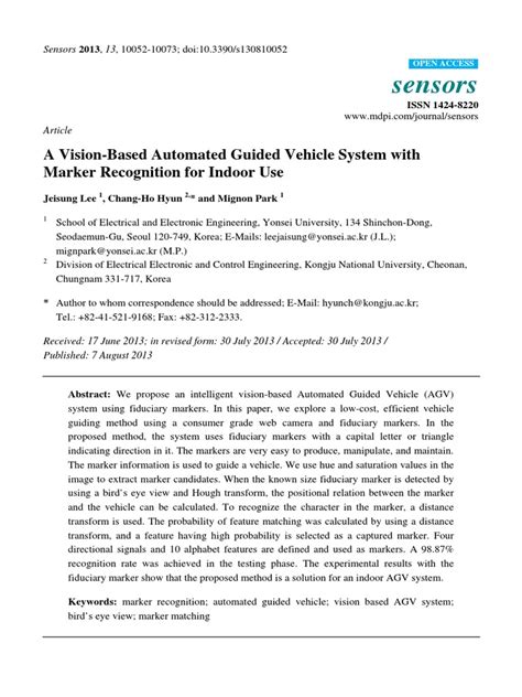 Full Download A Vision Based Automated Guided Vehicle System With Marker 