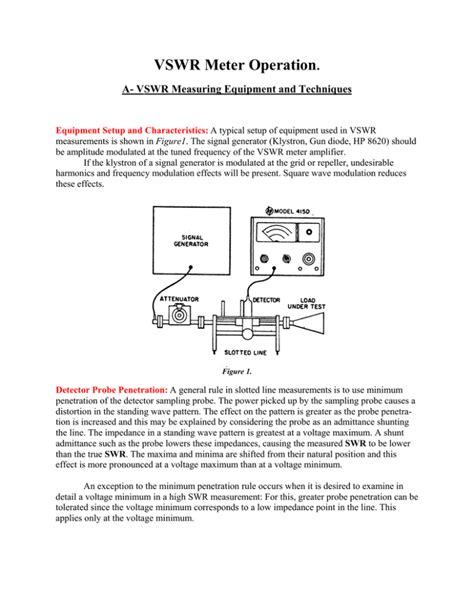 Full Download A Vswr Measuring Equipment And Techniques 