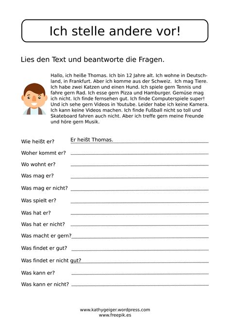 A1 Text Deutsch