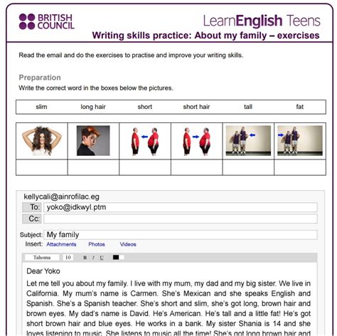 A1 Writing Learnenglish British Council Writing Exercise - Writing Exercise