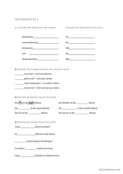 A11 Deutsch Test