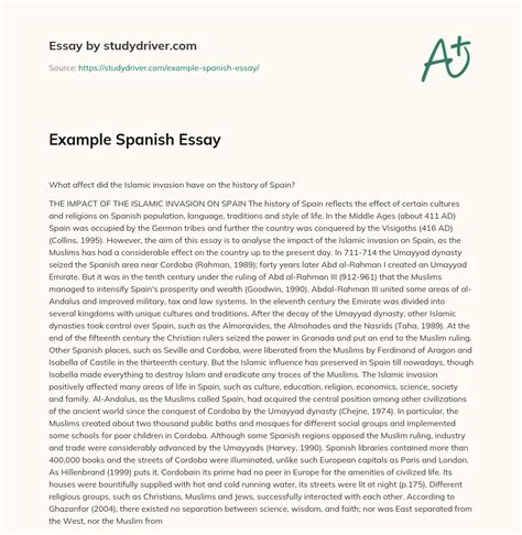 a2 spanish discursive essay edexcel