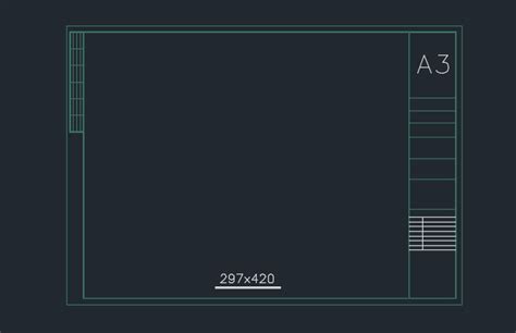 Full Download A3 Autocad Paper Border Template 