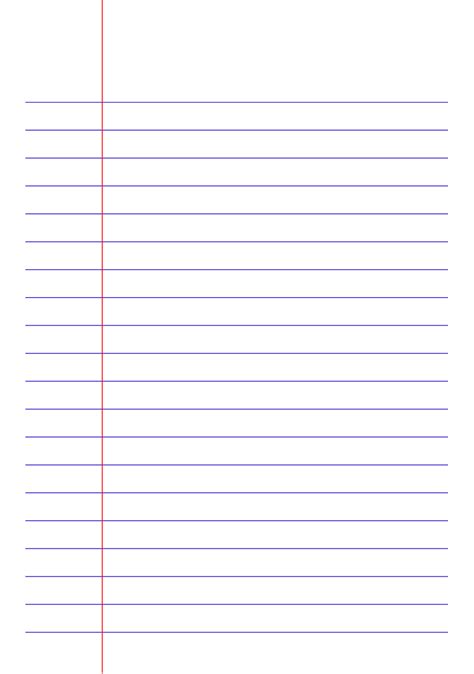 a4 lined paper with margin pdf