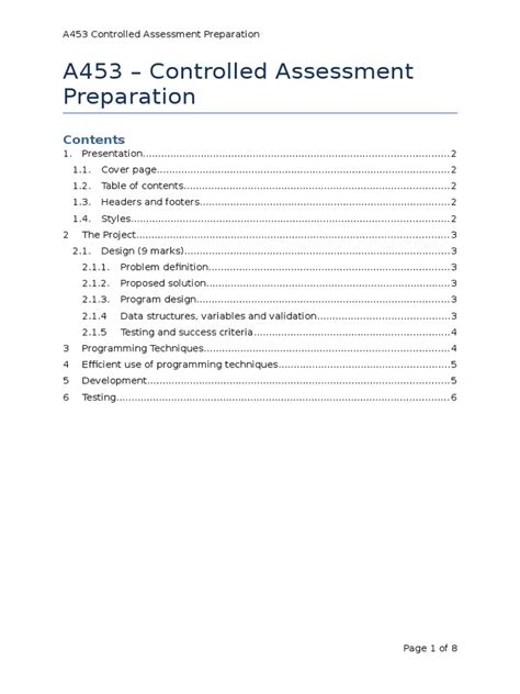 A453 Controlled Assessment Dice