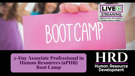 aPHR Online Bootcamps