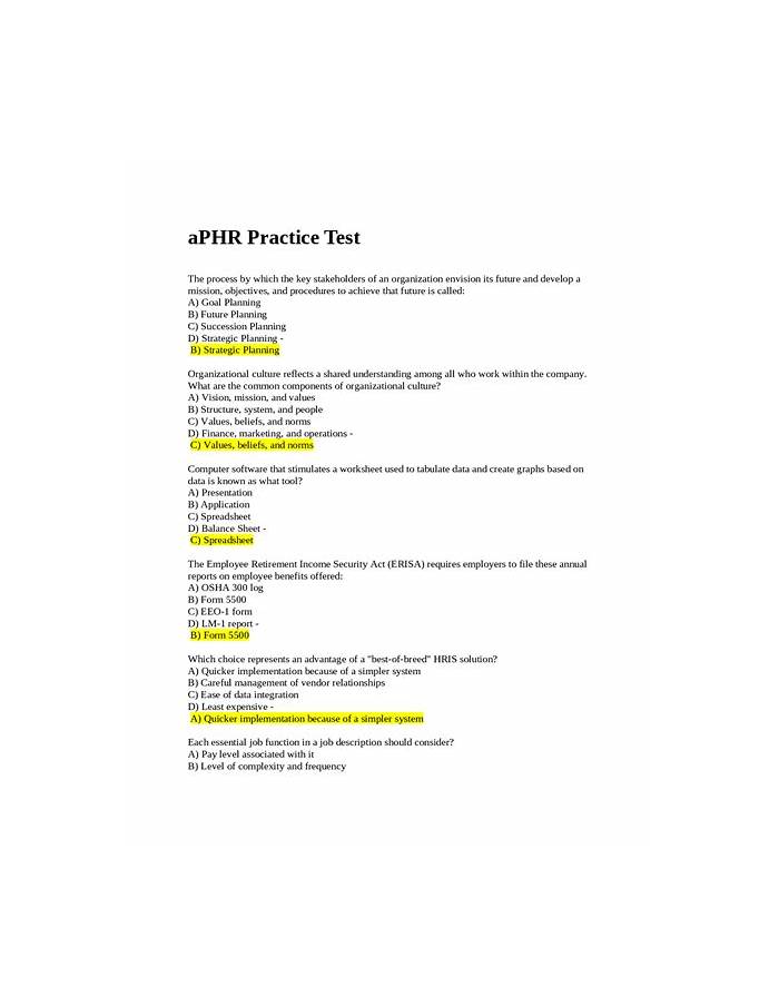 Latest aPHRi Dumps Pdf