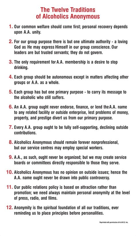 Aa 12 Traditions