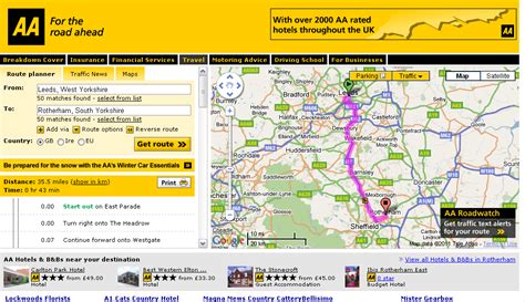 Aa Route Planners