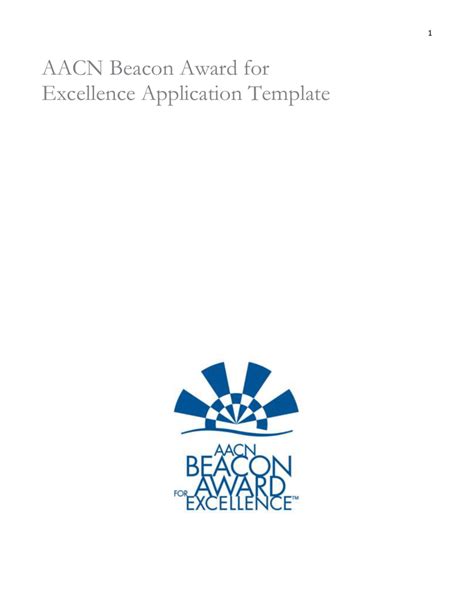 Aacn Beacon Award Application Examples