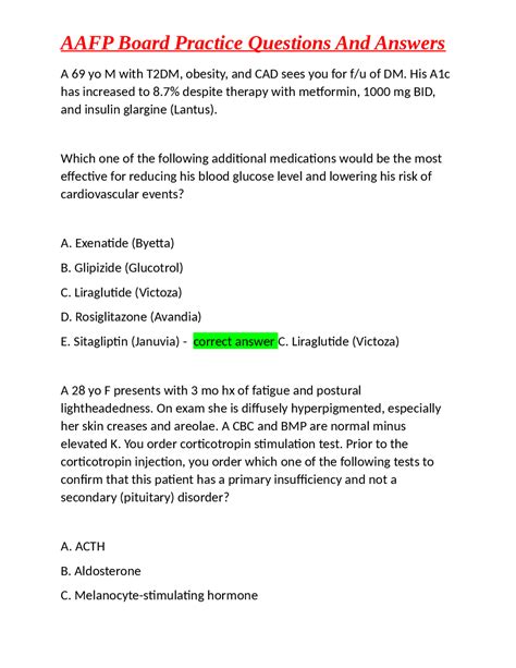 Aafp Questions 5