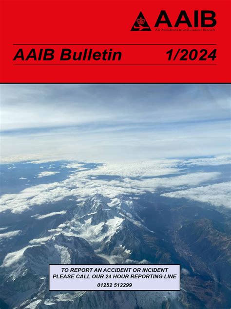 Read Online Aaib Bulletin No 1 2005 Ref Ew G2004 03 10 Category 1 1 