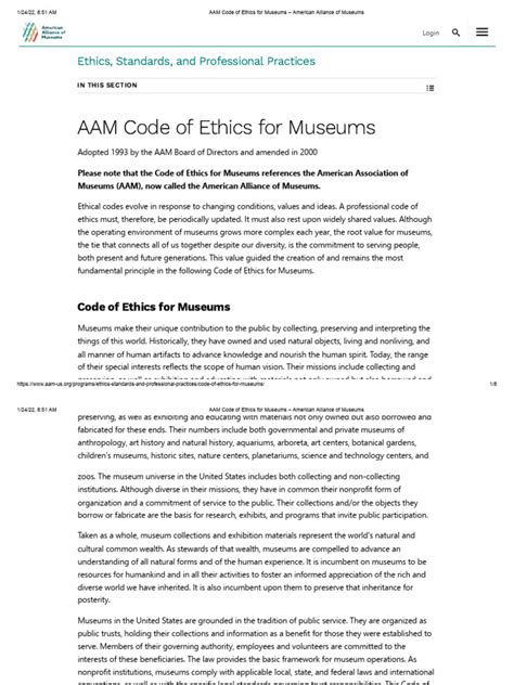 Aam Code Of Ethics