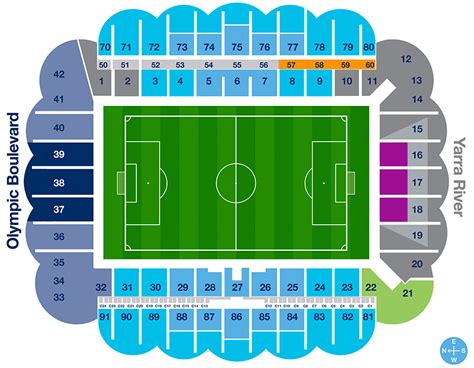 Aami Park Seating Map