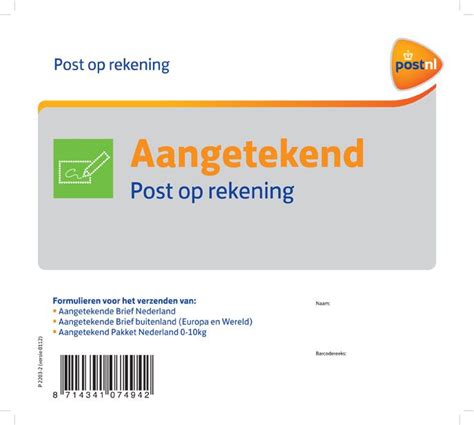 aangetekend versturen