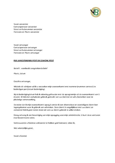 aangetekende brief uitleg