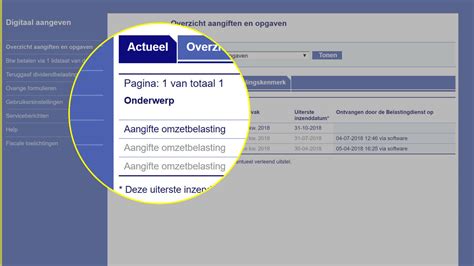 aangifte doen definitie