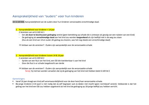 aansprakelijkheid bw