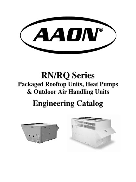 Aaon Rn Series Engineering Catalog